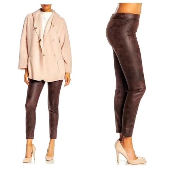Max Studio Pants - Max Studio Faux Brown Leather Pants